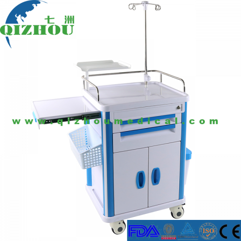 2020 Hospital Medical Trolly Emergency Crash Cart With Wheels