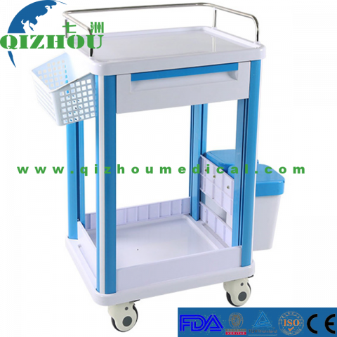 ABS Functional Hospital Utility Medicine Nursing Trolley for Treatment