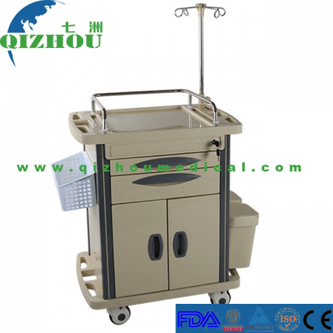 ABS Hospital Infusion Treatment Trolley Medical Infusion Cart
