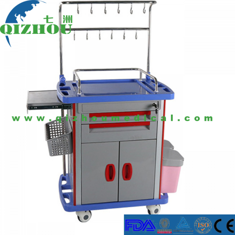 ABS Medical Trolley Mobile Infusion Cart For Hospital