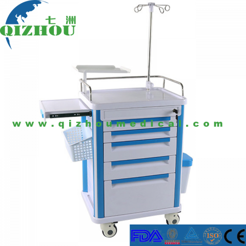 Beauty ABS Medical Equipment Emergency Trolley For Sale