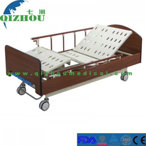 Cheap Price Three Functions Nursing Medical Furniture Wooden Head Home Care Bed