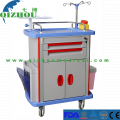 China Hospital Medical ABS Plastic Emergency Crash Cart General Medication Trolley