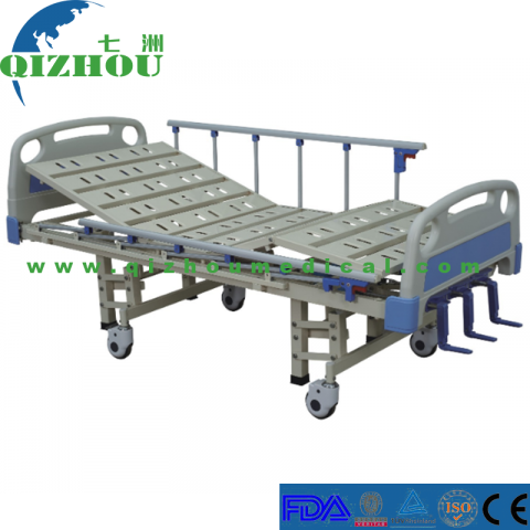 China Medical Supply Hospital Manual Bed with Three Cranks