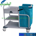 Cleaning Laundry Trolley Metal Hospital Linen Carts