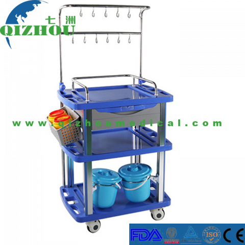 Ergonomics Hospital Cart Mobile Infusion Trolley