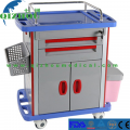European Plastic Steel Material Mobile Treatment Trolley Nursing Mobile Hospital Medicine Delivery Cart 