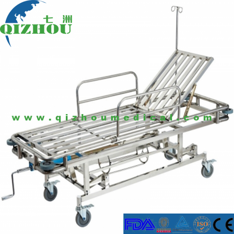 Factory Direct Sales Stainless Steel Stretcher First-Aid Trolley
