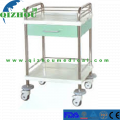 Function Hospital Treatment Trolley 2 Layers Medical Cart With Wheels