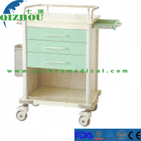 Good Quality Hospital Plastic Steel Medical Trolley Factory