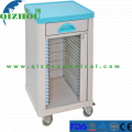 High Quality ABS Single Patient Record Cabinet Medical Trolley With 1 Drawers