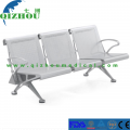 Chaise de poutre d'aéroport de banque d'hôpital 3 sièges chaise en acier de salle d'attente de clinique de banc