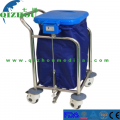 Hospital Cleaning Stainless Steel Linen Trolley