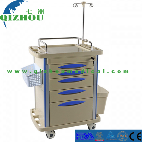 Hospital Clinic Medical Emergency Infusion Treatment Trolley Cart Transfusion Trolley For Patients
