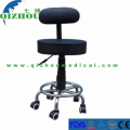 Cadeira giratória ajustável para médico de hospital Banco de enfermagem com encosto