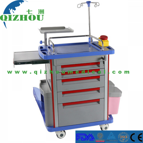 Hospital Equipment Function Medical Cart Emergency Trolley