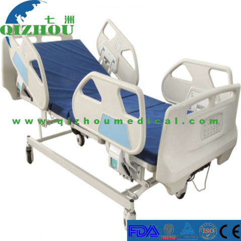 Hospital Equipment Furniture Luxury Adjustable Five Function Electric Patients Medical Bed For Sale