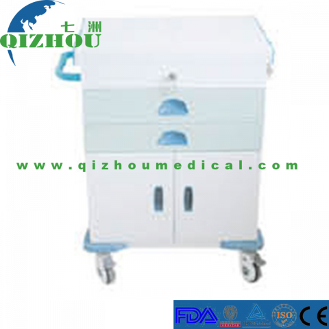 Hospital Furniture Steel Medical Emergency Trolley Cart