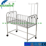 Hospital Furniture Supplier Stainless Steel Medical Baby Cot Baby Bed
