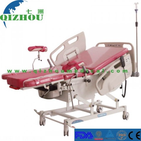 Hospital Medical Electric Delivery Bed, Obstetric Birthing Bed, Electric Gynecological Examination Table