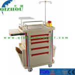 Hospital Medical Equipment Operating Room Emergency Trolley ABS Medical Trolley With Drawer Medical Emergency Trolley Equipment