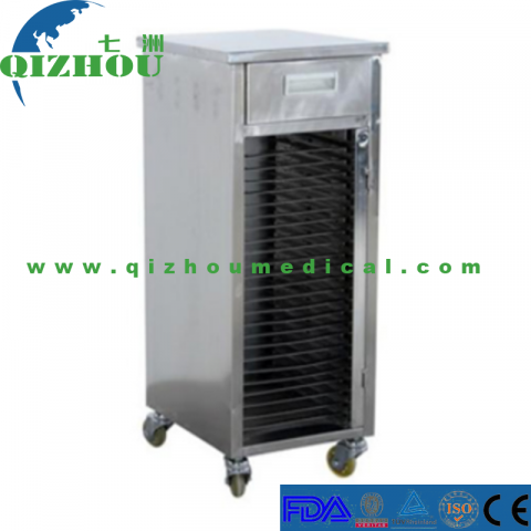 Hospital Medical Stainless Steel Record Trolley