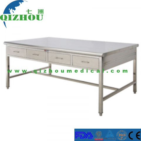 Hospital Medical Stainless Steel Working Table For CSSD