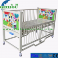 Hospital Safe Ce Child One Function Manual Adjustable Kids Bed