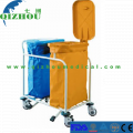 Hospital Waste Linen Trolley Of Double Bags