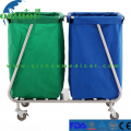 Hotel Solid Linen Laundry Trolley with Bottom Price