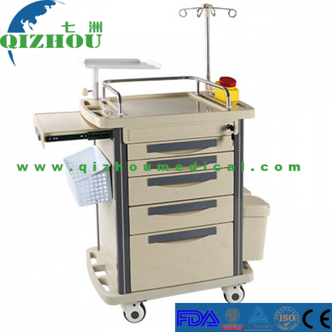 ICU Hospital Medical Crash Cart Manufacturers First Line Emergency Drugs Resuscitation Trolley Australia