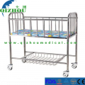 Adorável popular enfermagem hospitalar em aço inoxidável, móveis para bebês, cama infantil
