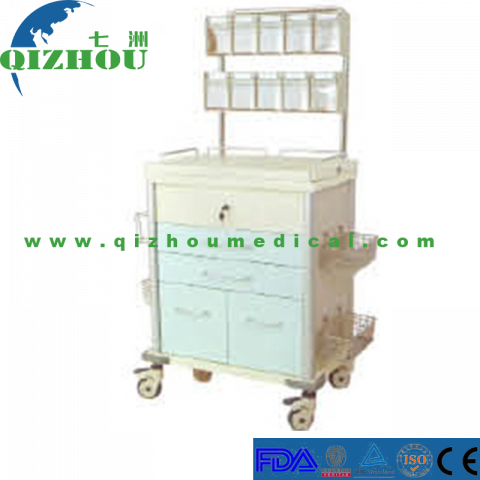 Luxury Steel and Plastic Anesthesia Trolley Medical Cart