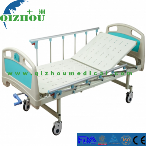 Manual Adjustable Abs Single Crank Hospital Bed