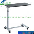 Medical Equipment Adjustable Over Bed Table Hospital Bedside Tray Table for Patient