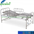 Medical Equipment Two Cranks Handle Stainless Steel Manual Hospital Bed