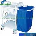 Medical Plastic Steel Dirt Car Thickened Waterproof Quilt Dirty Clothes Car Sweep Bed Morning Care Trolley