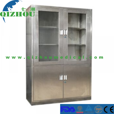 Medical Stainless Steel Storage Metal Cupboard for Hospital Use