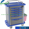 Mobile Small Size Lightweight Plastic ABS Hospital Ward Equipment Medical Medicine Delivery Trolley/ Medicine Cart