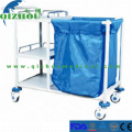 Plastic Steel Medical Waste Laundry Collecting Trolley