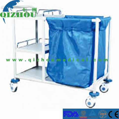 Plastic Steel Medical Waste Laundry Collecting Trolley