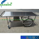 Transporteur de cadavres simple en acier inoxydable épaissi pour les salons funéraires des hôpitaux