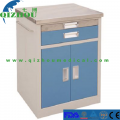 Stainless And Plastic Steel Double Door Bedside Table Cabinet