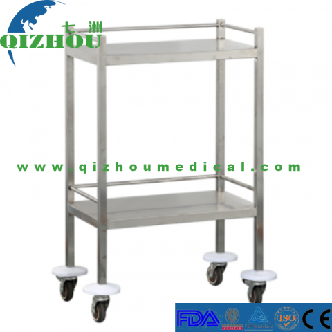 Stainless Steel Hospital Cart Healthcare Center Nursing Instrument Trolley
