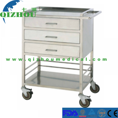Stainless Steel Hospital Medical Carts Utility Carts Medicine Trolley