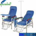 Chaise inclinable d'infusion d'hôpital d'acier inoxydable / chaise de transfusion