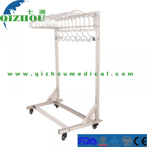 Stainless Steel Mobile Lead Apron Rack Trolley