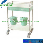 Equipo de carro de enfermería de acero de la sala de hospital de plástico