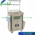 Supplier ABS Plastic IV Treatment Medical Mobile Hospital Infusion Trolley With Drawer