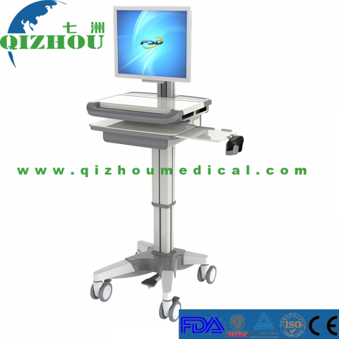 Support Customization Medical Computer Trolley,Display Mobile Cart China Manufacture